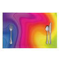 Rainbow Flow Print Placemat