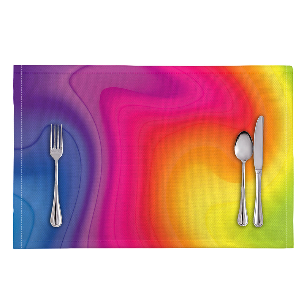 Rainbow Flow Print Placemat