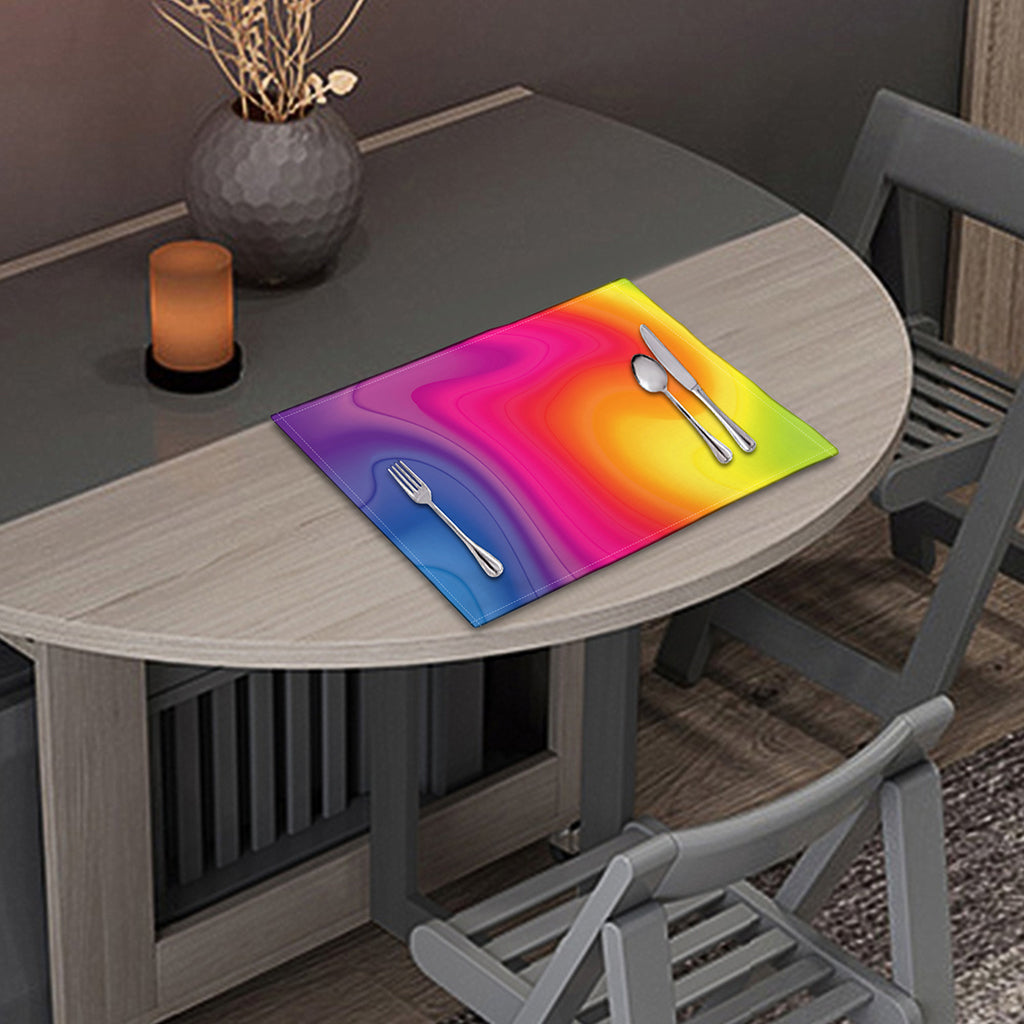 Rainbow Flow Print Placemat