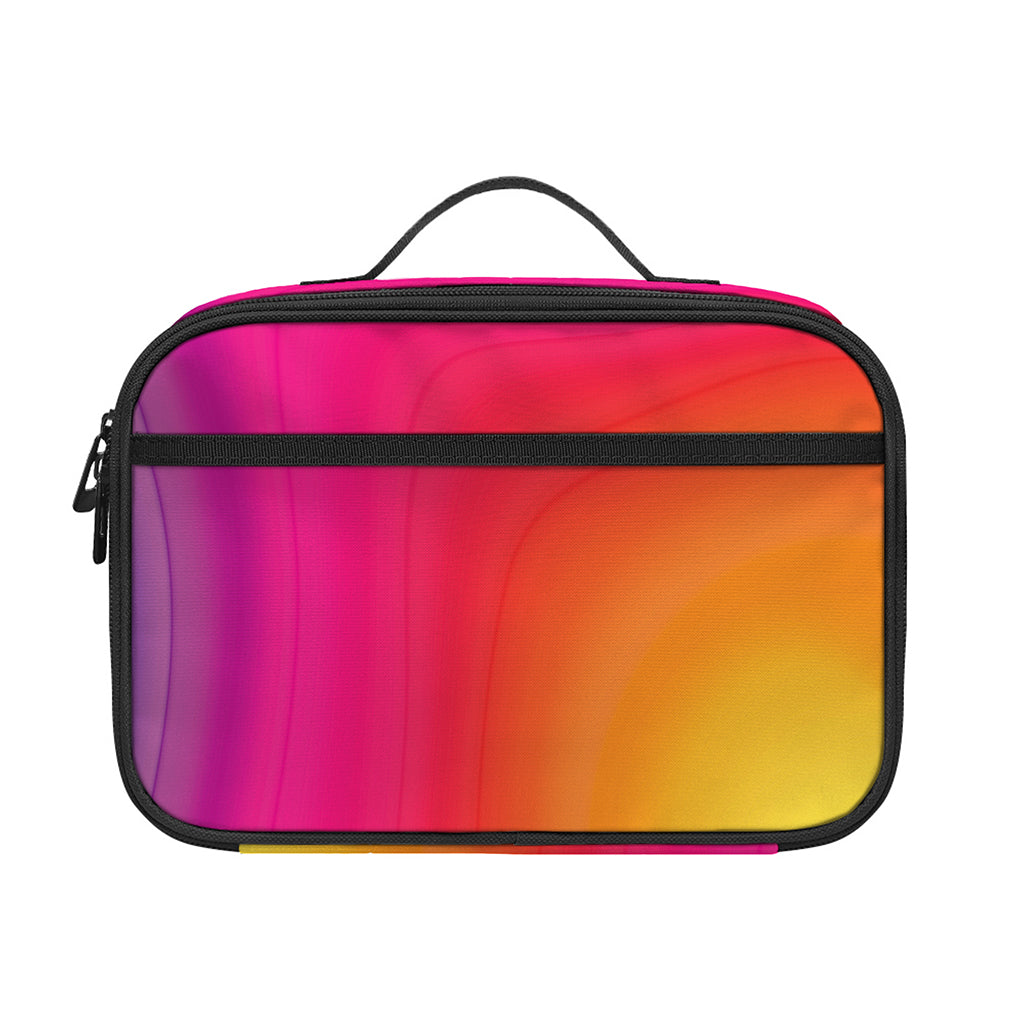Rainbow Flow Print Portable Lunch Bag
