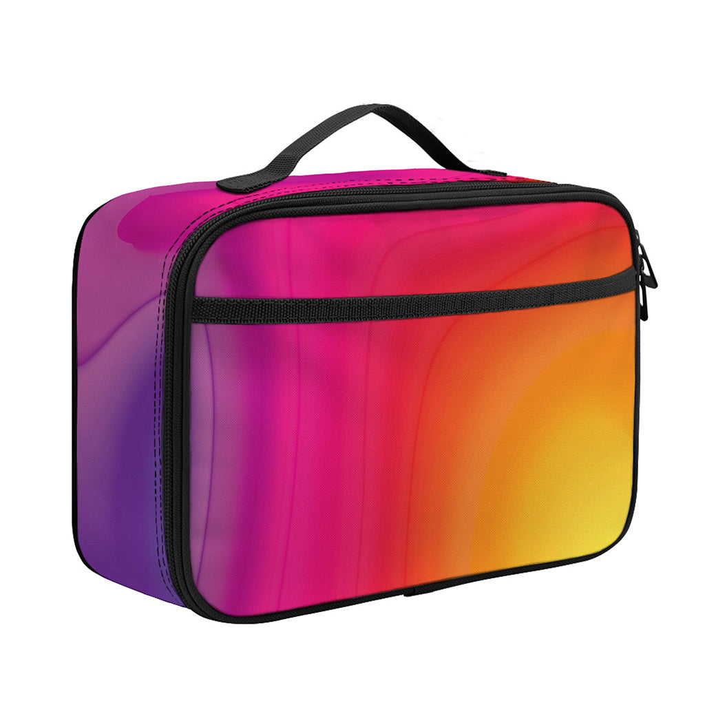 Rainbow Flow Print Portable Lunch Bag