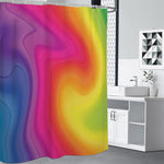 Rainbow Flow Print Premium Shower Curtain