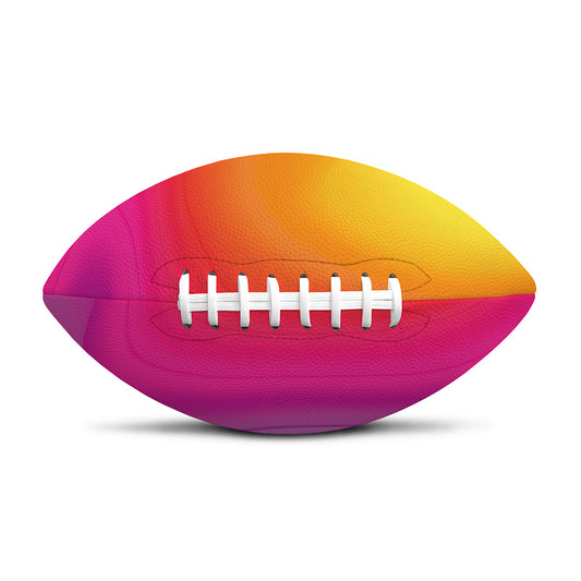 Rainbow Flow Print Rugby Ball