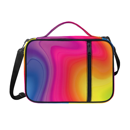 Rainbow Flow Print Shoulder Strap Bible Bag