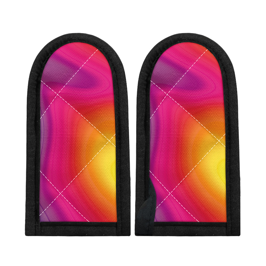 Rainbow Flow Print Skillet Handle Cover