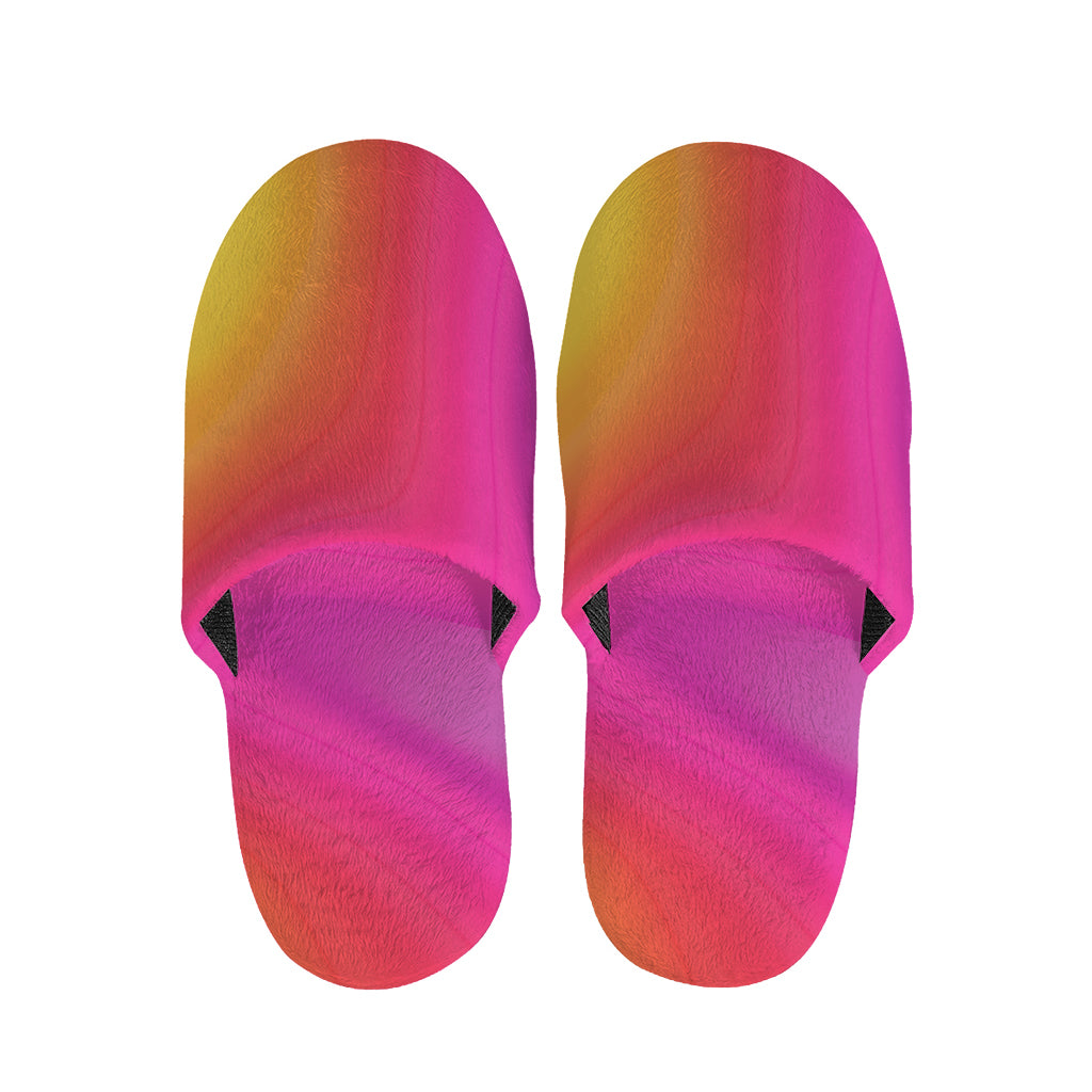 Rainbow Flow Print Slippers