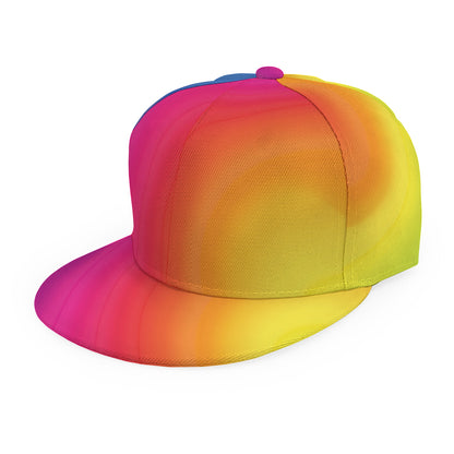Rainbow Flow Print Snapback Cap