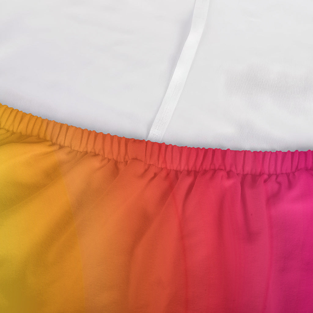Rainbow Flow Print Sofa Cover
