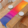 Rainbow Flow Print Table Runner