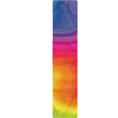 Rainbow Flow Print Table Runner