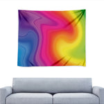 Rainbow Flow Print Tapestry