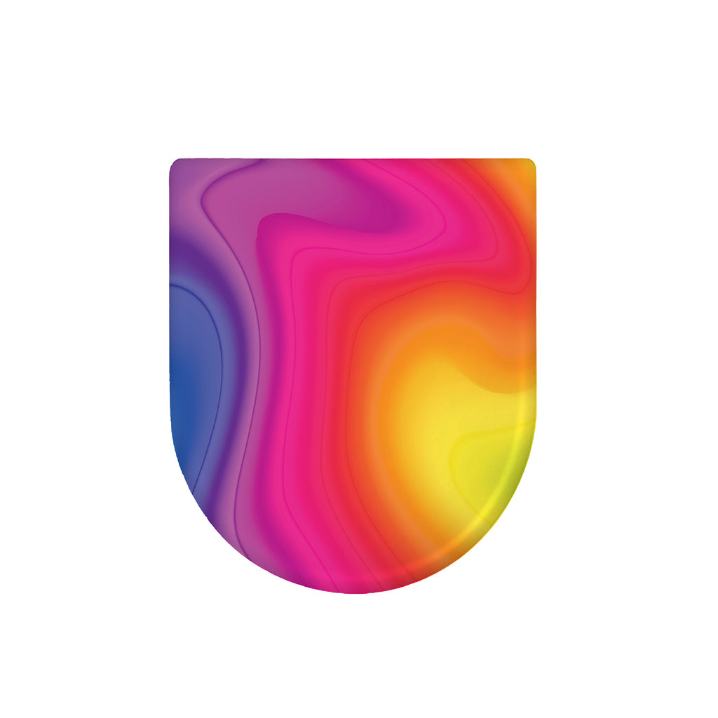Rainbow Flow Print Toilet Lid Cover