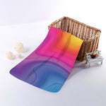 Rainbow Flow Print Towel