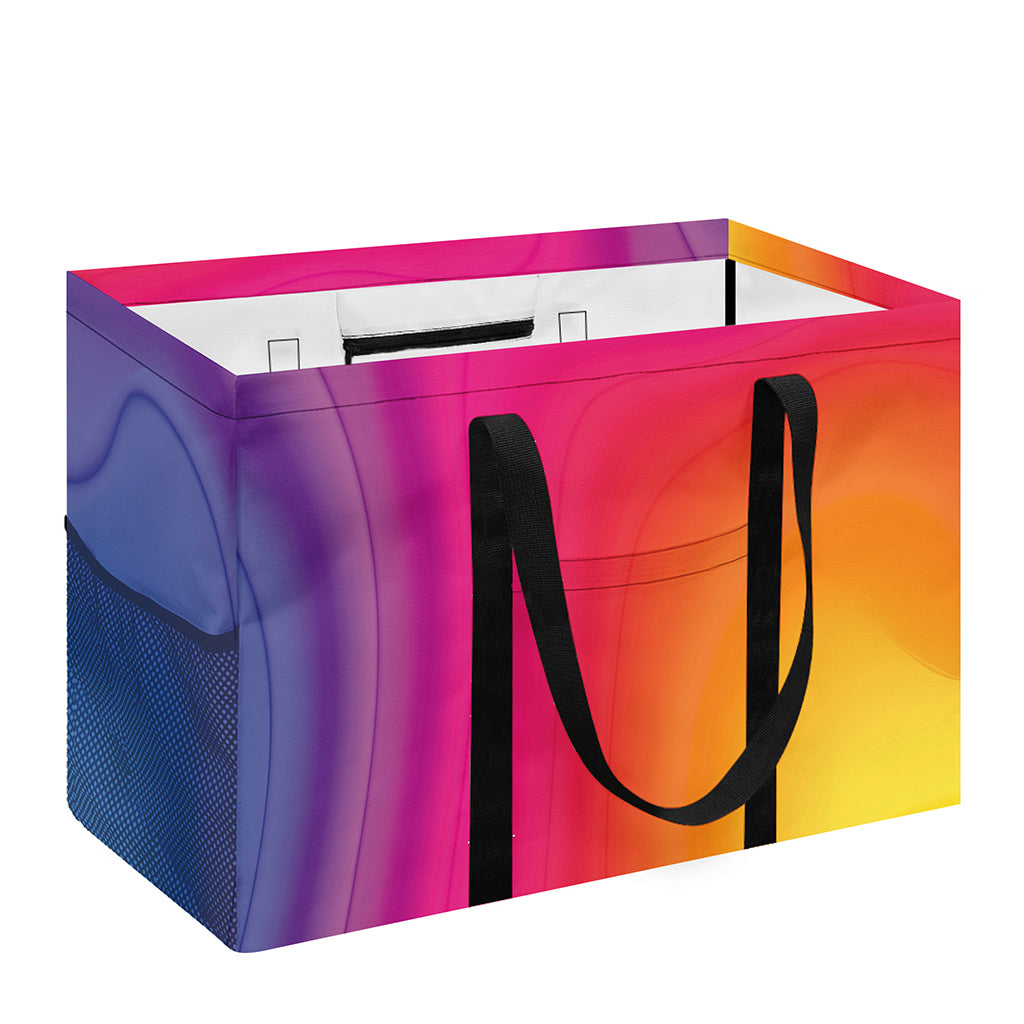 Rainbow Flow Print Utility Tote Bag