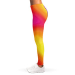 Rainbow Flow Print Women's Leggings