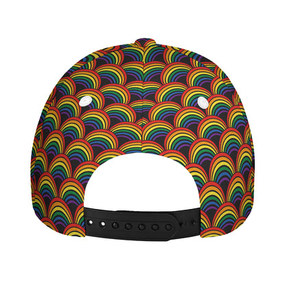 Rainbow Gay Pride Pattern Print Baseball Cap