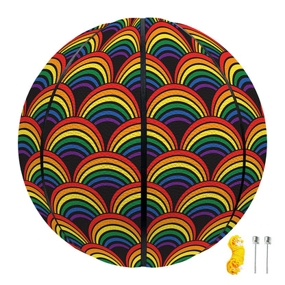 Rainbow Gay Pride Pattern Print Basketball
