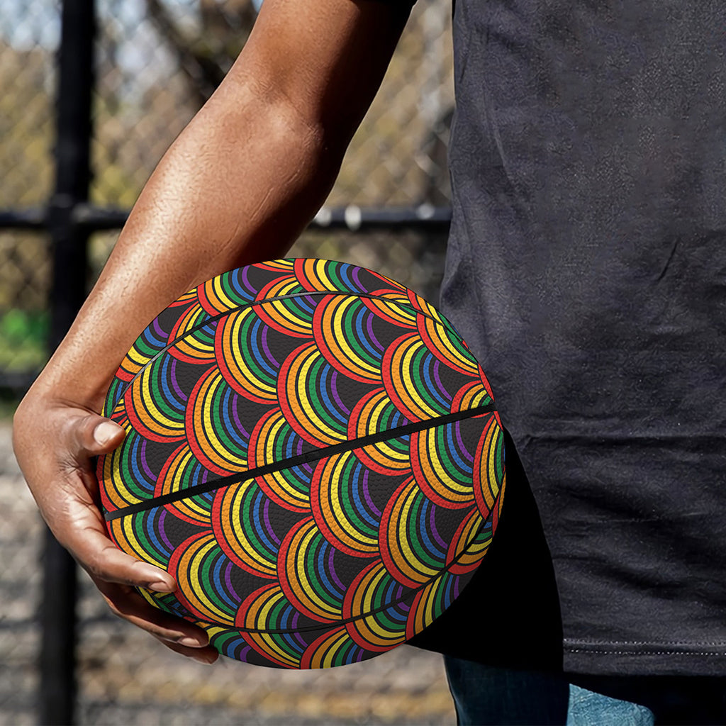 Rainbow Gay Pride Pattern Print Basketball