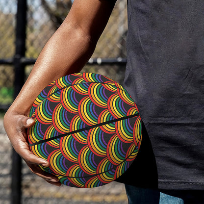 Rainbow Gay Pride Pattern Print Basketball