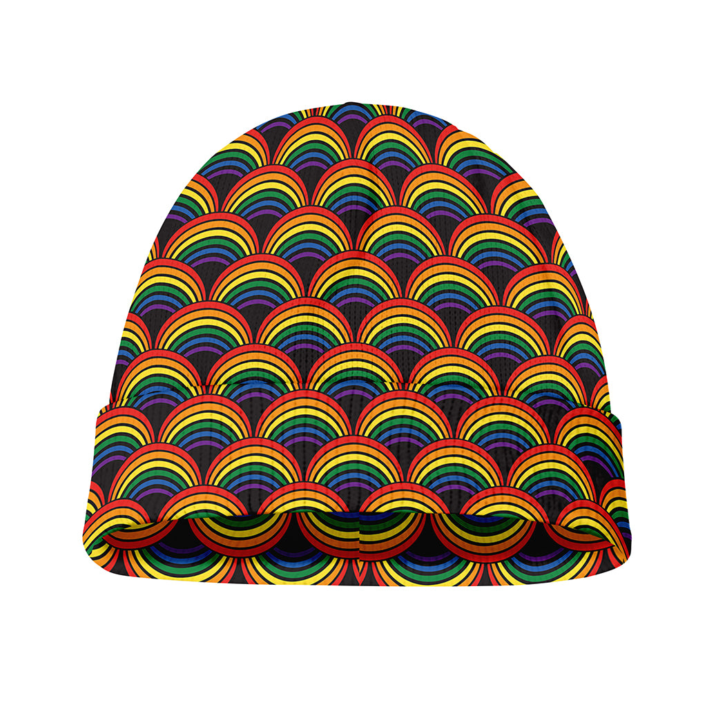 Rainbow Gay Pride Pattern Print Beanie