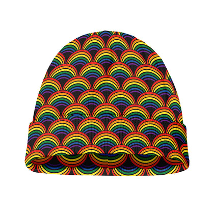 Rainbow Gay Pride Pattern Print Beanie