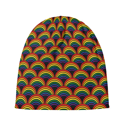 Rainbow Gay Pride Pattern Print Beanie