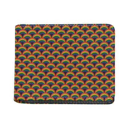 Rainbow Gay Pride Pattern Print Bifold Wallet