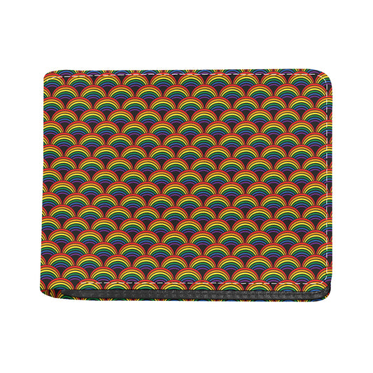 Rainbow Gay Pride Pattern Print Bifold Wallet