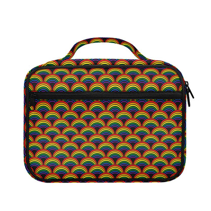 Rainbow Gay Pride Pattern Print Briefcase Bible Bag