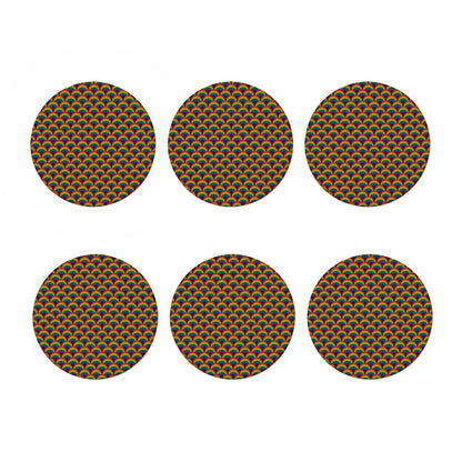 Rainbow Gay Pride Pattern Print Coaster Set