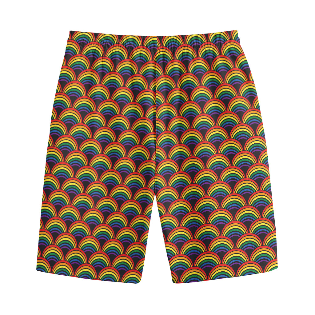 Rainbow Gay Pride Pattern Print Cotton Shorts