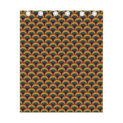 Rainbow Gay Pride Pattern Print Curtain