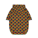 Rainbow Gay Pride Pattern Print Dog Zip Up Hoodie