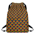 Rainbow Gay Pride Pattern Print Drawstring Backpack