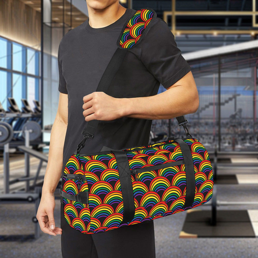 Rainbow Gay Pride Pattern Print Gym Bag