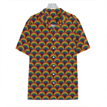 Rainbow Gay Pride Pattern Print Hawaiian Shirt