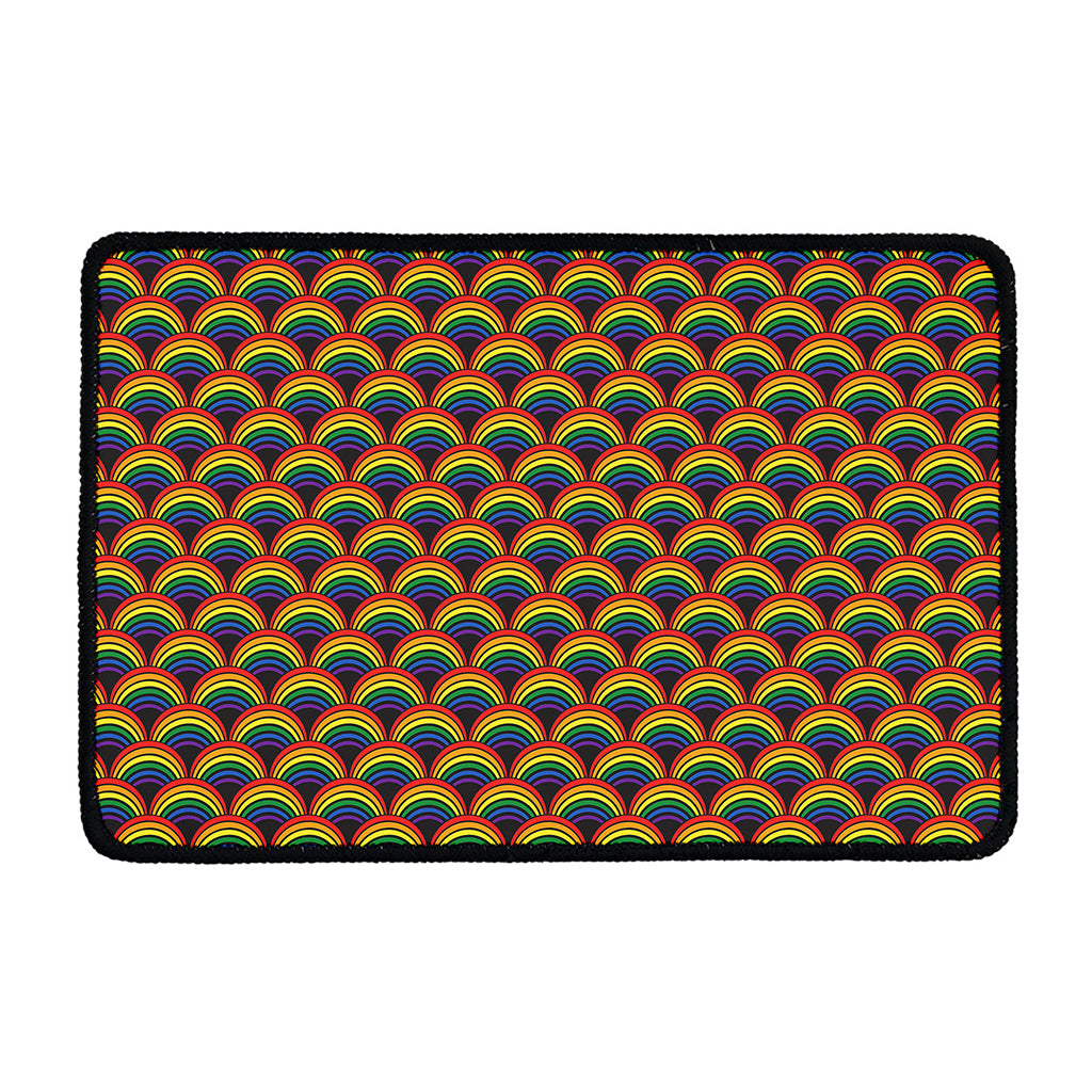 Rainbow Gay Pride Pattern Print Kitchen Mat