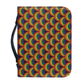 Rainbow Gay Pride Pattern Print Leather Bible Cover