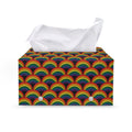 Rainbow Gay Pride Pattern Print Leather Tissue Box Cover