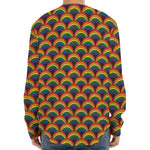 Rainbow Gay Pride Pattern Print Long Sleeve Baseball Jersey