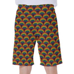 Rainbow Gay Pride Pattern Print Men's Beach Shorts