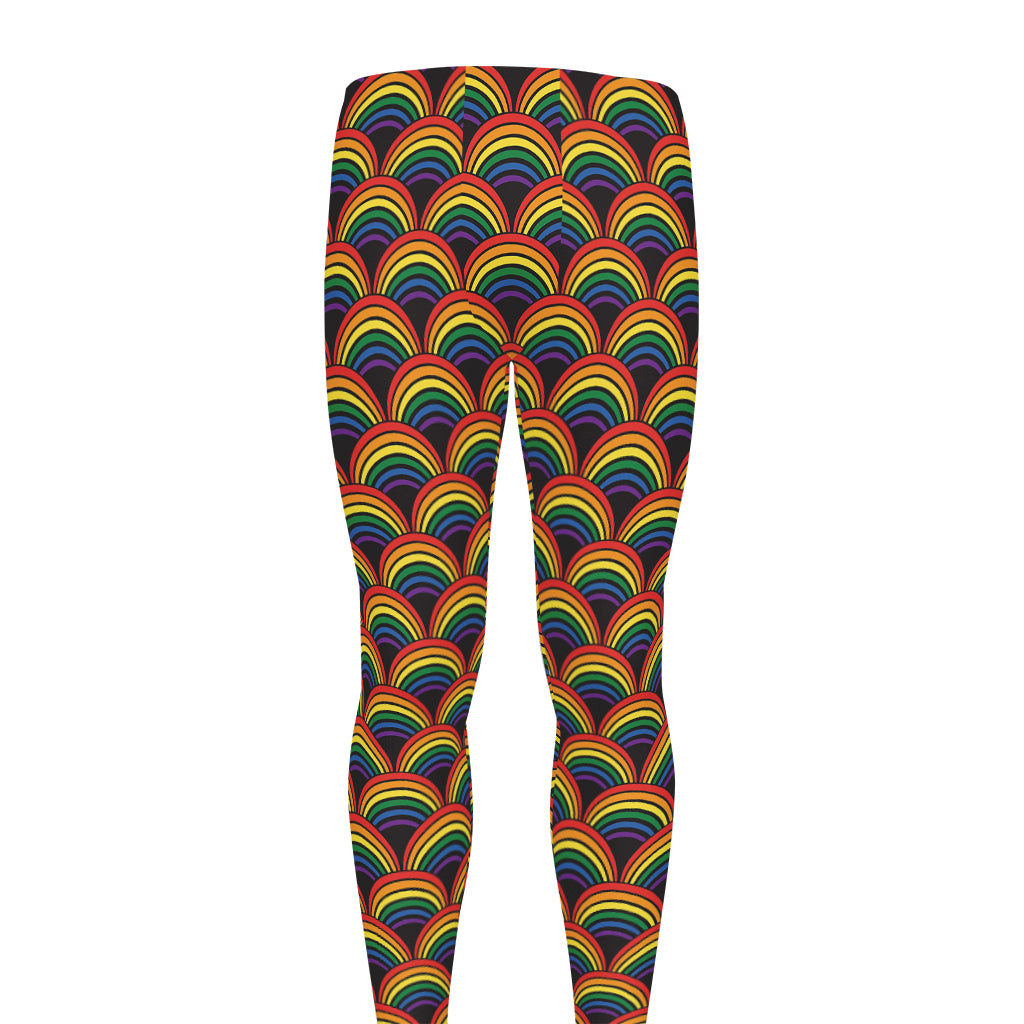 Rainbow Gay Pride Pattern Print Men's leggings