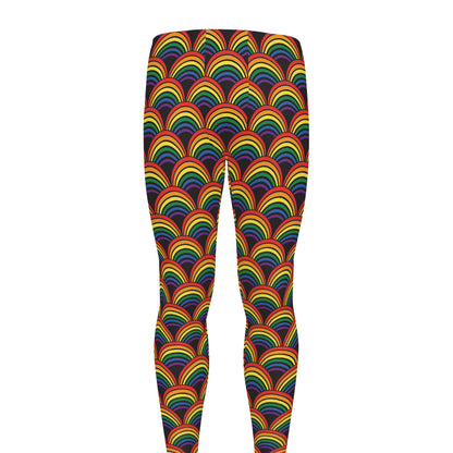Rainbow Gay Pride Pattern Print Men's leggings