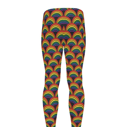 Rainbow Gay Pride Pattern Print Men's leggings