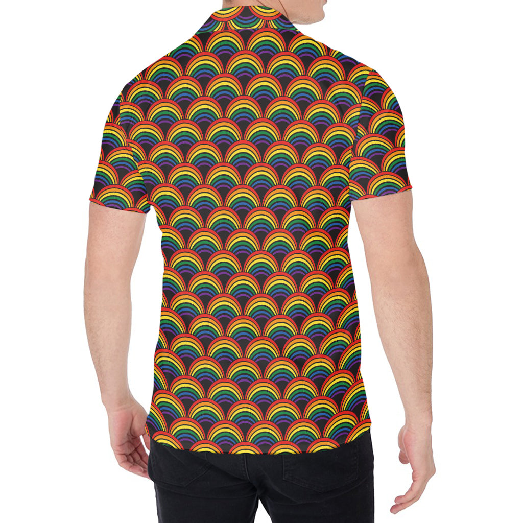 Rainbow Gay Pride Pattern Print Men's Shirt