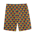 Rainbow Gay Pride Pattern Print Men's Sports Shorts