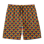 Rainbow Gay Pride Pattern Print Men's Swim Trunks