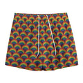 Rainbow Gay Pride Pattern Print Mesh Shorts