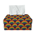 Rainbow Gay Pride Pattern Print Rectangle Tissue Box Cover