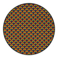 Rainbow Gay Pride Pattern Print Round Floor Mat